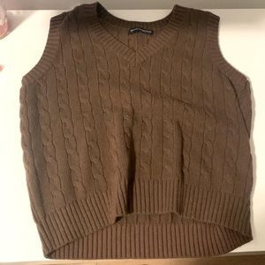 Brown Brandy Melville Sweater Vest